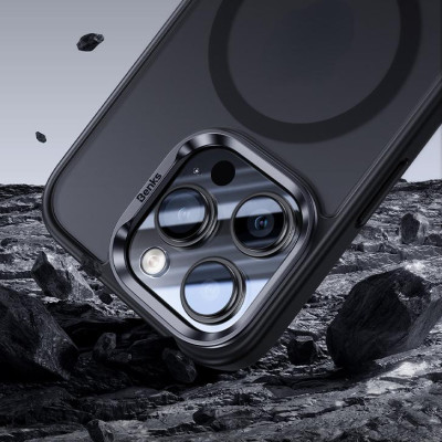 Ốp Lưng Nhám Chống Sốc, Bám Bụi Hỗ trợ Sạc Không Dây Cho iPhone 16 Pro Max , 16 Pro Benks Mist Case - Hàng chính hãng