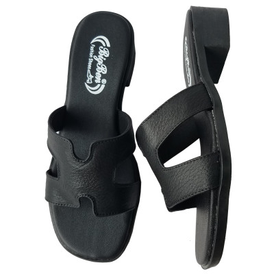 Dép Cao Gót Nữ BIGGBEN Da Bò Cao 4 Phân DCG111