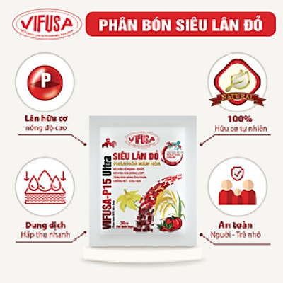 VIFUSA-P15 Ultra - Phân bón Lân hữu cơ gói 30ml