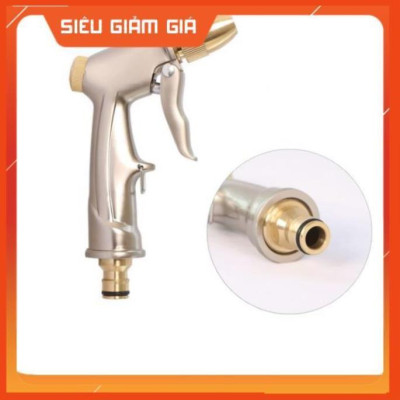Bộ dây vòi xịt nước rửa xe, tưới cây . tăng áp 3 lần, loại 7m, 10m 206701-1 đầu đồng,cút,nồi v+ tặng túi đựng bút