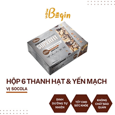 SUPERFIT - THANH NĂNG LƯỢNG YẾN MẠCH - VỊ SÔ CÔ LA - HỘP (6 THANH)