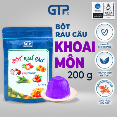 Bột Rau Câu (Jelly) hương Khoai môn(200g/gói), Bột rau câu (Jelly) giòn dẻo