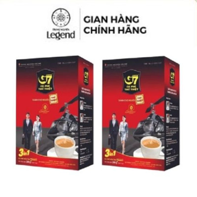 Combo 2 Hộp Cà Phê Hòa Tan G7 3in1 Trung Nguyên – Hộp 18 Gói – Cà Phê Sữa Hòa Tan Tiện Lợi, Đậm Vị Việt