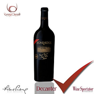 Rượu vang Stonehedge Grand Reserve Merlot Napa Valley (USA)  kèm túi hộp,đồ khui 