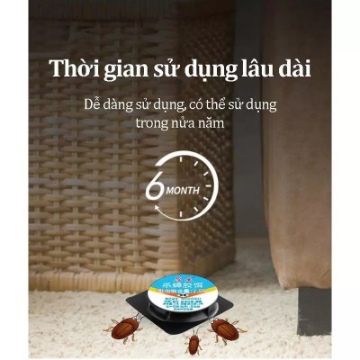 Bộ 6 Viên Mồi Diệt Gián, Thuốc Diệt Côn Trùng Sinh Học Không Độc Hại Dùng Trong Nhà Bếp, Hộ Gia Đình