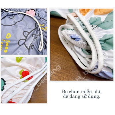 Set Ga Gối 3 Món gồm (1 ga + 2 vỏ gối đầu) siêu nhiều mẫu (Shop Gửi Màu Ngẫu Nhiên).