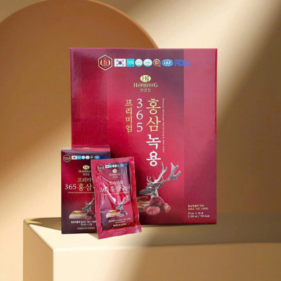 Nước hồng sâm nhung hươu linh chi hộp 70ml * 30 gói - Sức khỏe từ thiên nhiên