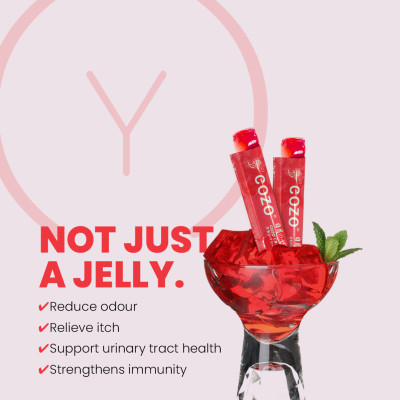 Thạch Giúp Cân Bằng Và Ngăn Nhiễm Trùng Đường Tiết Niệu COZO Cranberry Jelly Chiết Xuất Nam Việt Quất Và Elderberry, Tăng Khả Năng Miễn Dịch