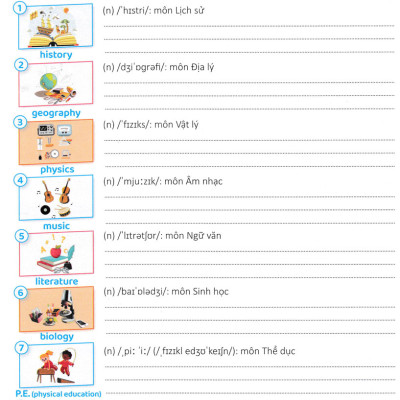 Luyện Viết Và Học Từ Vựng Tiếng Anh 6 - NoteBook_ABB