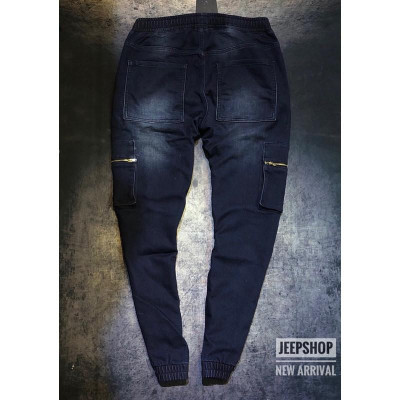 Quần Jogger Jean_túi hộp_co giãn_bo chân