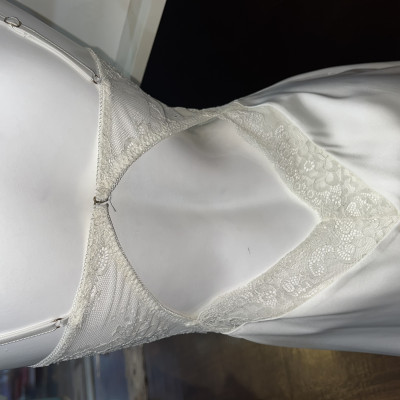 Váy Ngủ D536 Lụa Quảng Châu Mẫu Trơn Đơn Giản Xinh Xắn