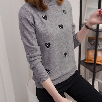 Áo len nữ họa tiết hình trái tim siêu xinh Al52