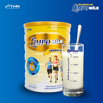 Sữa Limpo Milk Probiotic 900G cho người trên 10 tuổi cần phục hồi trước và sau phẫu thuật, tăng cường dinh dưỡng.