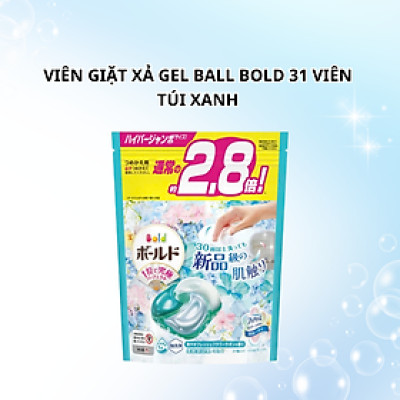 Viên giặt xả BOLD Lip Happiness Gel Ball 4D Premium Clean túi 36 viên
