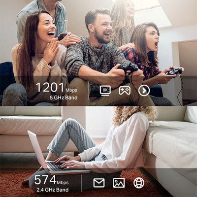 USB Wifi 6 TP-Link AX1800 Dual Antenas High Gain Wireless Archer TX20U Plus - Hàng chính hãng