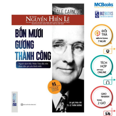 Sách - Bốn Mươi Gương Thành Công - Nguyễn Hiến Lê - MCBooks