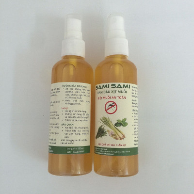 Tinh dầu xịt muỗi SAMI SAMI, thuốc diệt muỗi xua muỗi và côn trùng an toàn cho sức khoẻ, hiệu quả sau 1 lần xịt