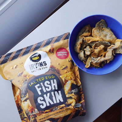 Da cá trứng muối Salted Egg Fish Skin 210g IRVINS