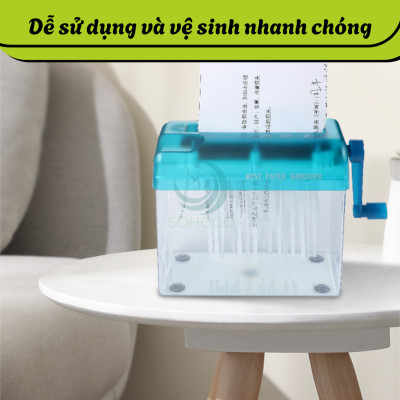 Máy cắt giấy văn phòng, máy hủy tài liệu, máy hủy hợp đồng. Dụng cụ cắt nhỏ giấy A4 cầm tay. Máy tạo giấy rơm, giấy vụn, giấy gói quà