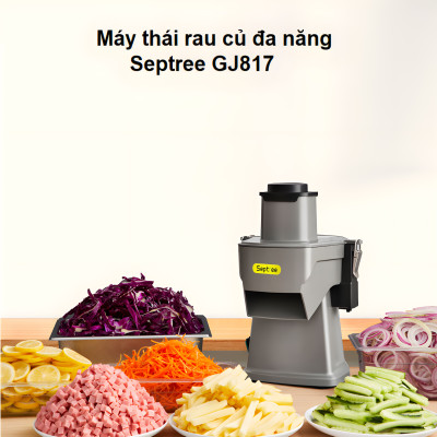 Máy thái rau củ quả đa năng, thái lát, thái sợi, thái hạt lựu. Thương hiệu Mỹ cao cấp Septree GJ807K. Hàng chính hãng