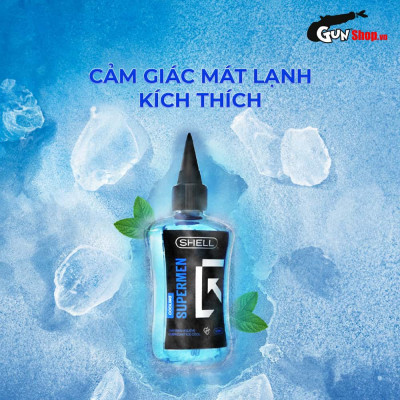 [Chai 90ml] Gel bôi trơn hậu môn mát lạnh - Shell Supermen Cooling
