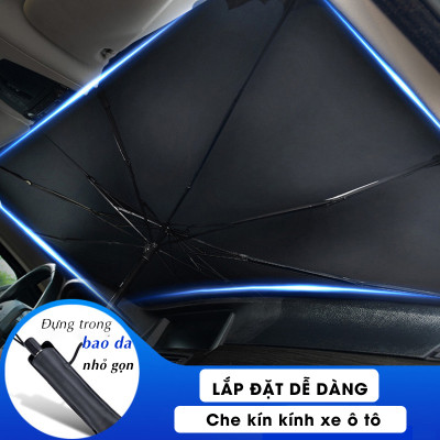 Dù Che Nắng Kính Lái Ô Tô Phản Quang Cách Nhiệt Bảo Vệ Nội Thất - 79*145cm