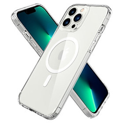 Ốp Lưng Hybrid Clear Case Trong Suốt Hỗ Trợ Sạc Từ Tính dành cho iPhone 14/ 14 Plus/ 14 Pro / 14 Pro Max- Hàng Chính Hãng