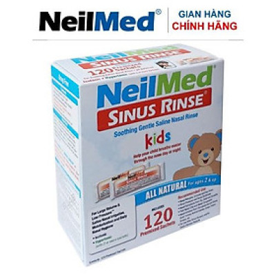 Gói Hỗn Hợp Muối Rửa Mũi Xoang Trẻ Em NeilMed SinusRinse Kids Sachets  (Hộp 120 gói)- Xuất xứ Mỹ