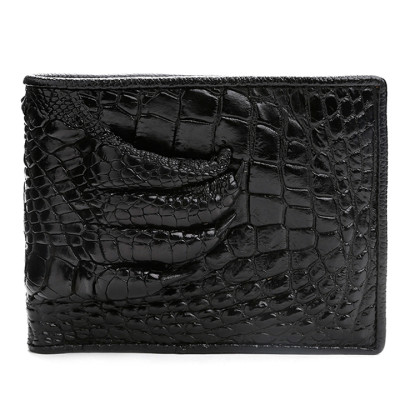 HT2232-33-34-35 - Ví nam Huy Hoàng da cá sấu gù chân màu đen, nâu đỏ, vàng bò, nâu đất