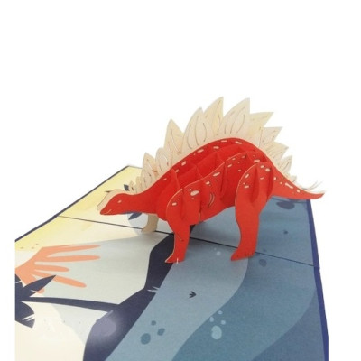 Thiệp 3D Khủng Long Stegosaurus – Thiệp Pop Up Độc Đáo, Sáng Tạo, Tặng Sinh Nhật, Trẻ Em, Bạn Bè  Mô tả sản phẩm  Khám phá thế giới tiền sử đầy bất ngờ với, A34