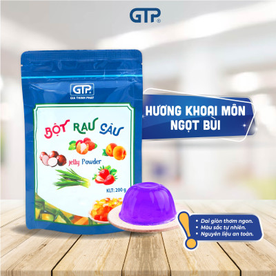 Bột Rau Câu (Jelly) hương Khoai môn(200g/gói), Bột rau câu (Jelly) giòn dẻo