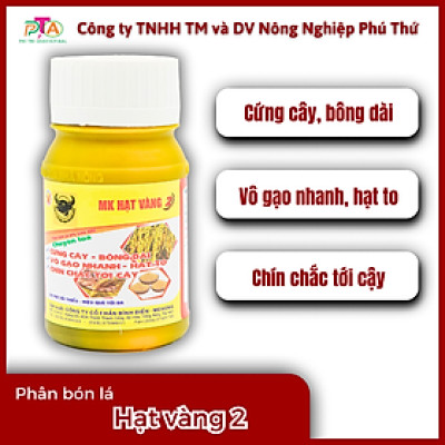 Phân Bón Lá Đầu Trâu MK Hạt Vàng 2 (5-2-10) chai 100ml
