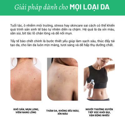 Gel Tẩy Da Chết Body Gừng Tràm Trà Heebee