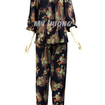 Bộ tole nhung trung niên 50-80kg