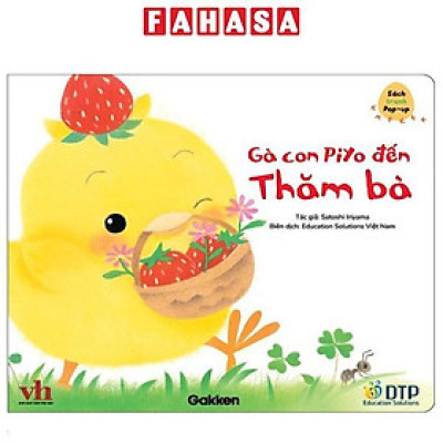 Sách - Sách Tranh Pop-Up - Gà Con Piyo Đến Thăm Bà