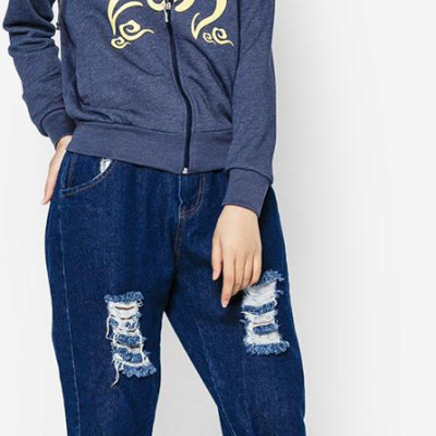 Áo khoác nữ in hình Ất Mùi con dê, chất liệu nỉ bông, phù hợp thời tiết mát Phúc An 4021