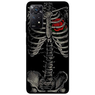 Ốp lưng dành cho Xiaomi Redmi Note 11 Pro 5G - Hoa Hồng Đỏ Xương