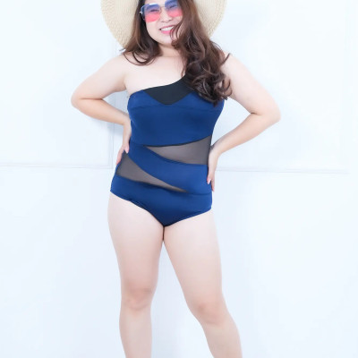 Đồ Bơi Một Mảnh Lệch Vai LMcation Angela - Màu Xanh Đen