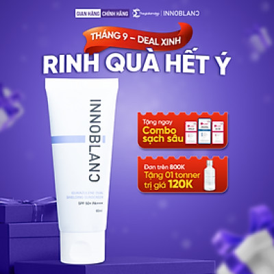 Kem Chống Nắng Vật Lý – Hóa Học Kết Hợp, Dưỡng Ẩm & Chống Oxy Hóa | Innoblanc – Guaiazulene Dual Shielding Sunscreen 60g |