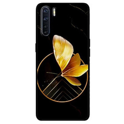 Ốp lưng dành cho Oppo Reno 3 - Oppo A91 mẫu Vòng Tròn Bướm Vàng