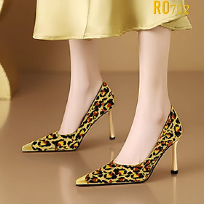 Giày nữ cao gót họa tiết beo ROSATA RO702 -8p- Beo - HÀNG VIỆT NAM - BKSTORE