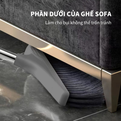 Chổi Nhựa Quét Nhà 2in1 Thông Minh Kèm Hót Rác Cán Dài Gấp Gọn Tiện Dụng