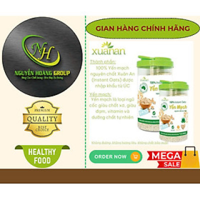 Combo :5 Hộp Yến Mạch nguyên chất 100% Úc 800g Xuân An( Tặng YM 350g)