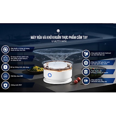 Máy rửa thực phẩm cầm tay U ULTTY model WFX Hàng chính hãng
