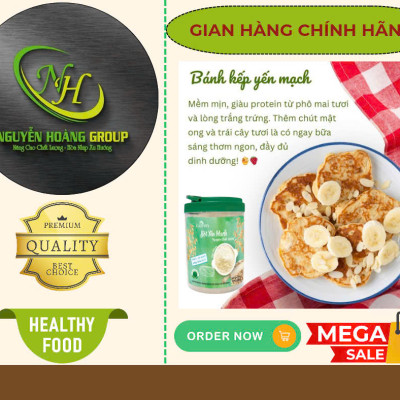 Bột yến mạch nguyên cám 500g Xuân An( Tặng Gói YM 180g)