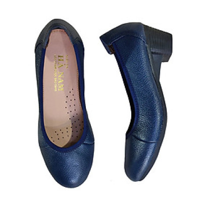 Giày Búp Bê Nữ Cao Gót HA NAM Da Bò Thật Thời Trang Cao Cấp 5cm GBBN2076