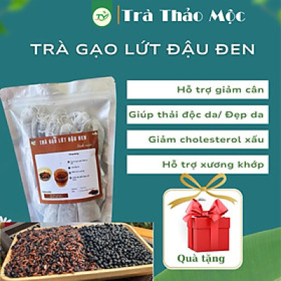 Trà Gạo Lứt Đậu Đen Túi Lọc Sao Thơm, Hỗ Trợ GiảmCân, Làm Đep Da, Chống Lão Hoá, Tiểu Đường,