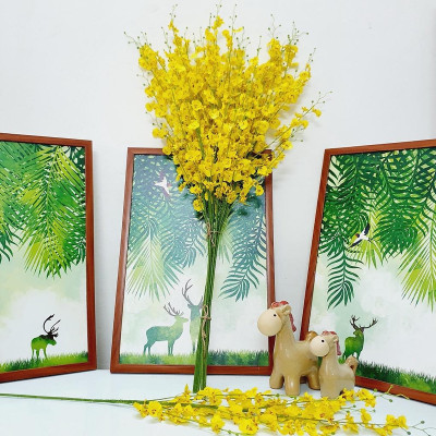 Cành hoa vũ nữ giả - Cành 5 nhánh - dài 80cm - Cây giả, hoa lụa Decor trang trí nhà cửa