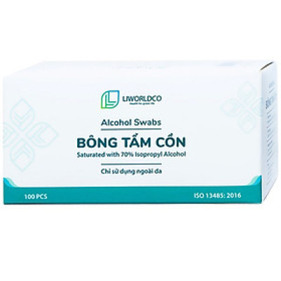 BÔNG TẨM CỒN ALCOHOL SWABS - 100 Miếng