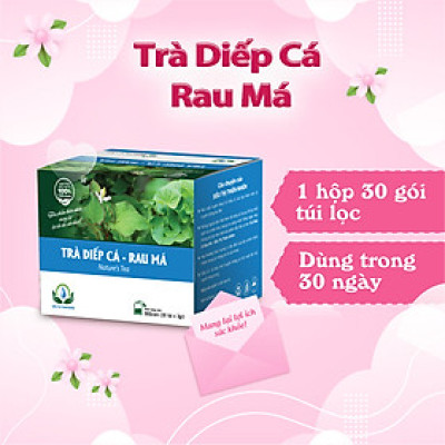 Trà Diếp Cá Rau Má Hộp 30 Gói Túi Lọc Của Siêu Thị Thiên Nhiên